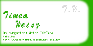 timea weisz business card